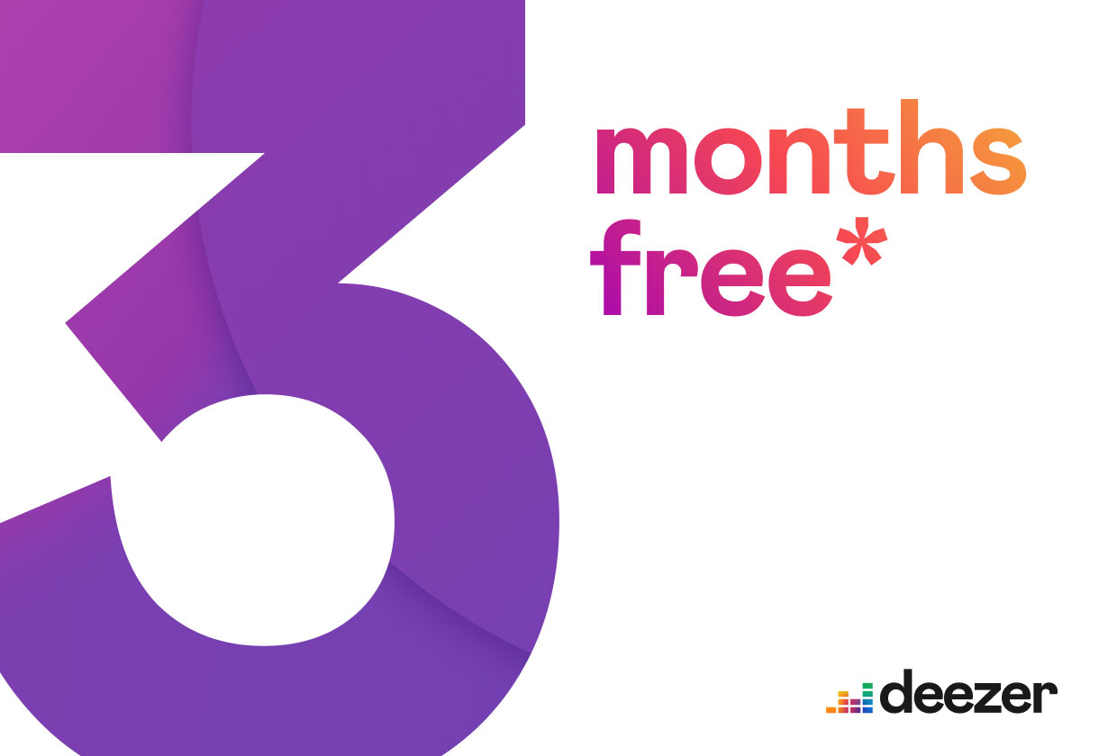 Treat yourself to 3 months free of Deezer Premium, HiFi or Family