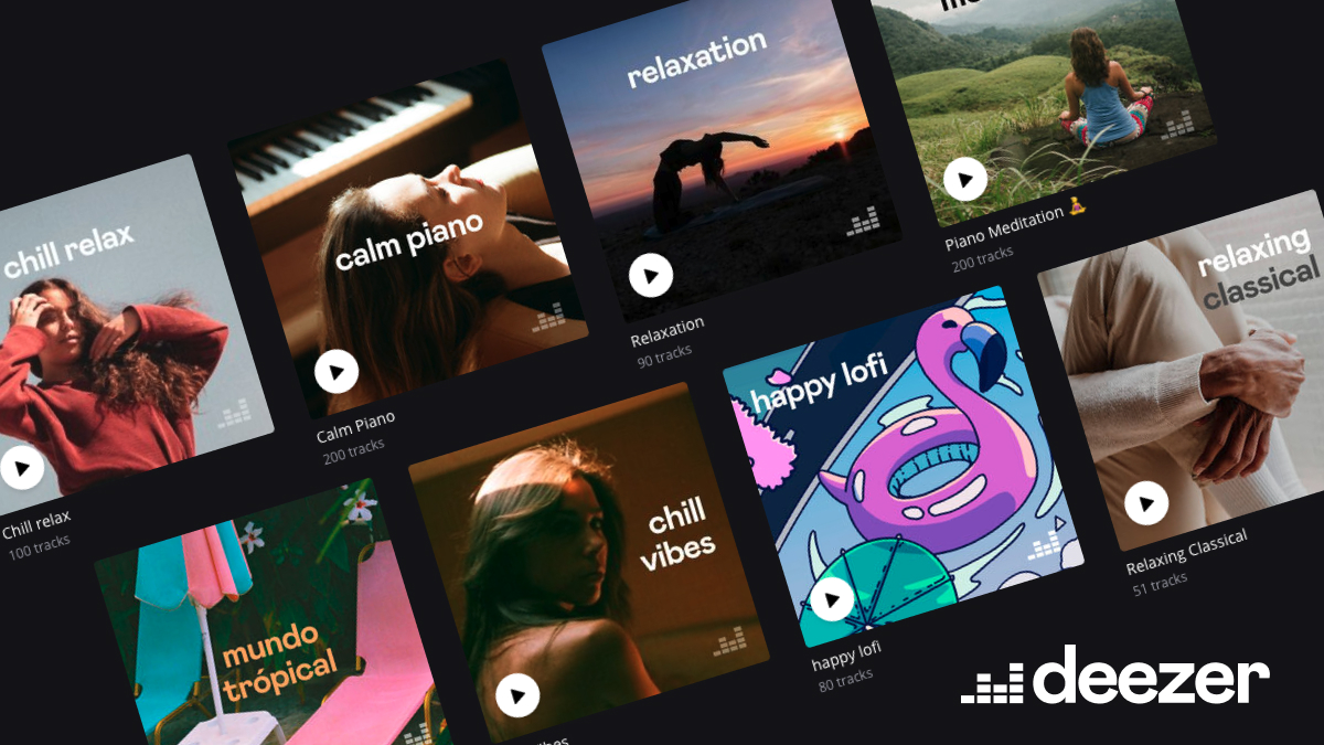 Relaxing music playlists from Deezer