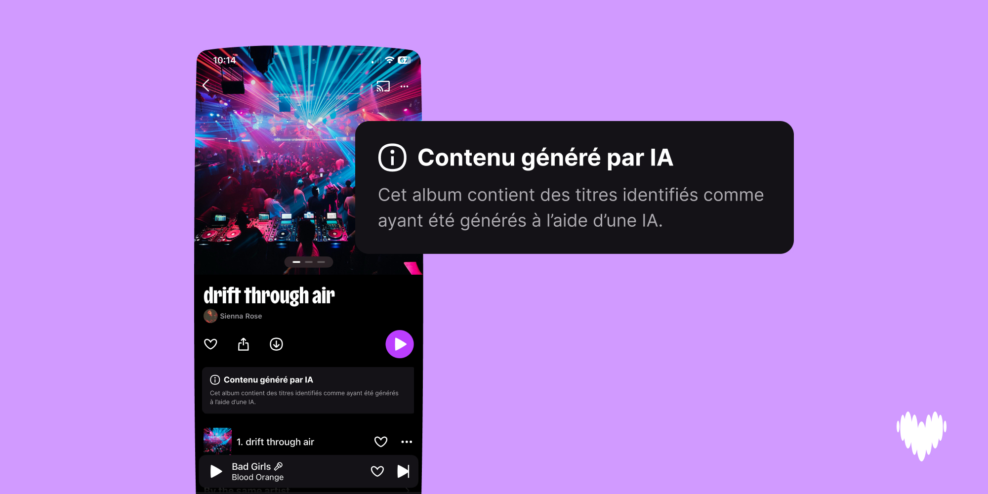 Infographie Deezer : 75 000 titres générés par IA mis en ligne chaque jour, soit 44% des nouveaux uploads quotidiens